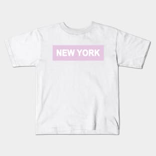 Lavender New York Kids T-Shirt